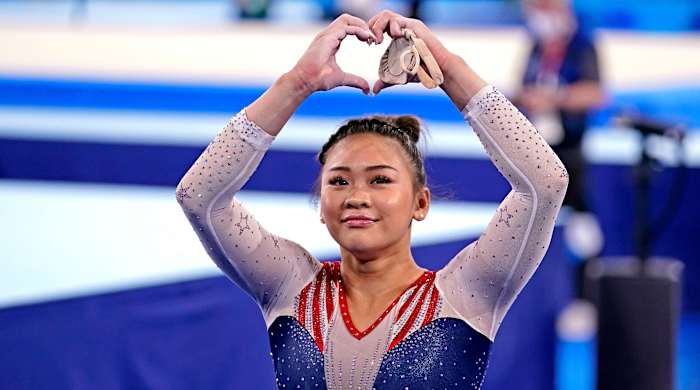 U.S. gymnast Suni Lee wins gold in the individual all-around event at Tokyo Olympics
